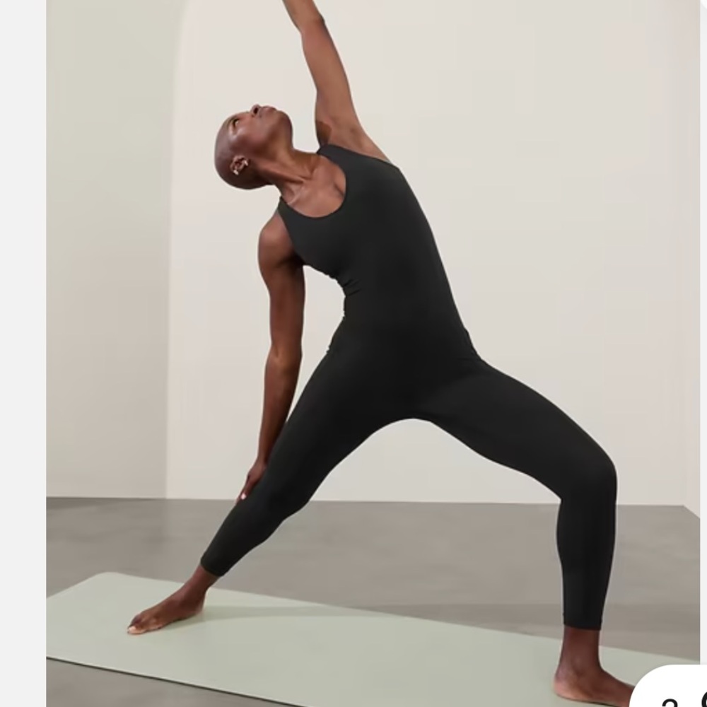 NWOT Athleta Transcend 7/8 Black Bodysuit